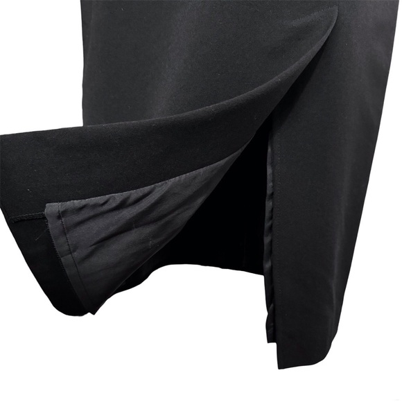 MaxMara New Wool Midi Pencil Skirt in Black Size 8 Made in Italy - Picture 6 of 12